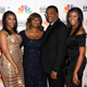(L-R) Jade Mathis, Camara Mathis, Greg “Judge” Mathis and Linda Mathis arrive at the 43rd NAACP Image Awards